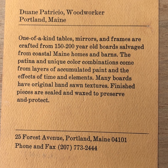 Signed original Duane Patricio handmade frame - Picture 5 of 16